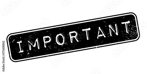 Important rubber stamp. Grunge design with dust scratches. Effects can be easily removed for a clean, crisp look. Color is easily changed.