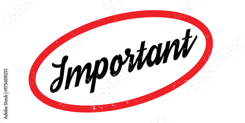 Important rubber stamp. Grunge design with dust scratches. Effects can be easily removed for a clean, crisp look. Color is easily changed.