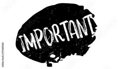 Important rubber stamp. Grunge design with dust scratches. Effects can be easily removed for a clean, crisp look. Color is easily changed.