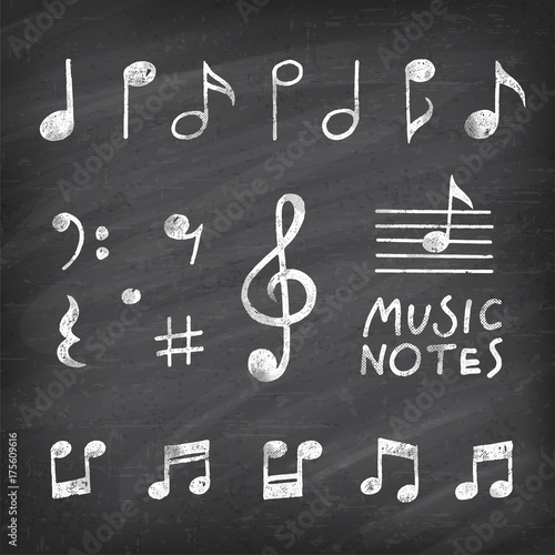 Vector Hand Drawn Music notes