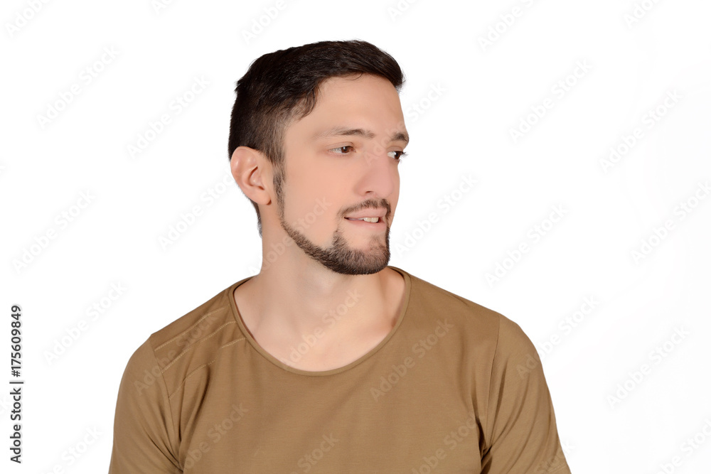 Close up of young latin man. Close up of young latin man.