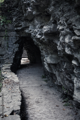 cave path to stairs