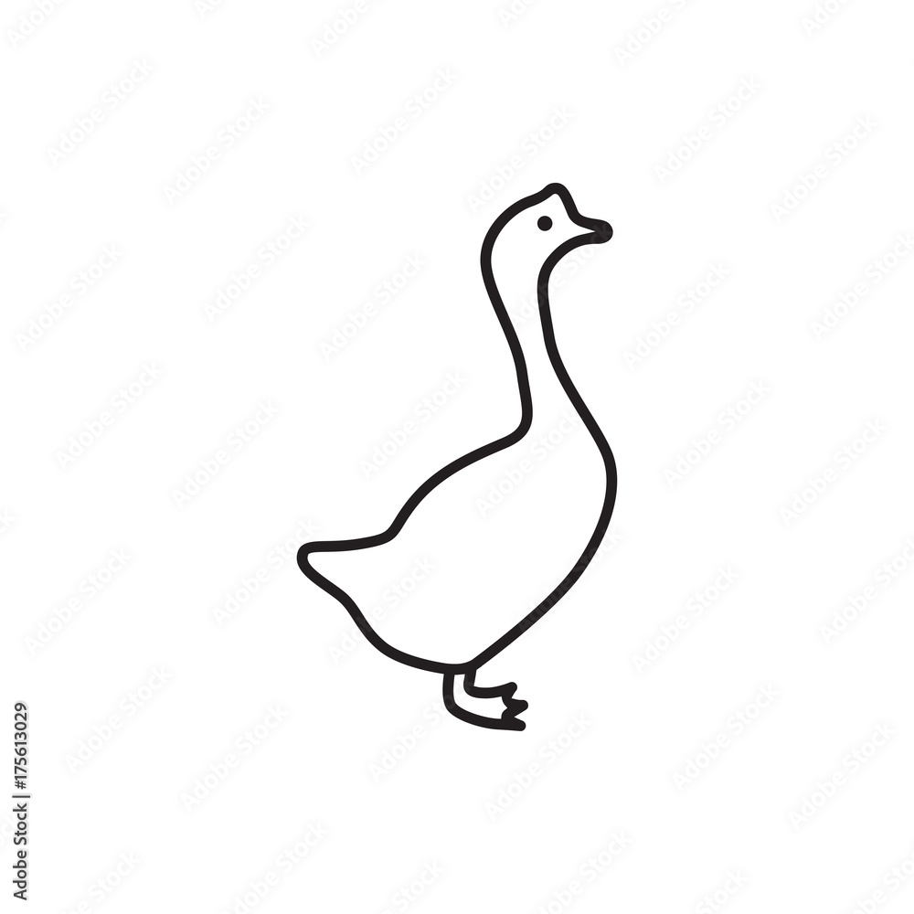 Fototapeta premium goose icon