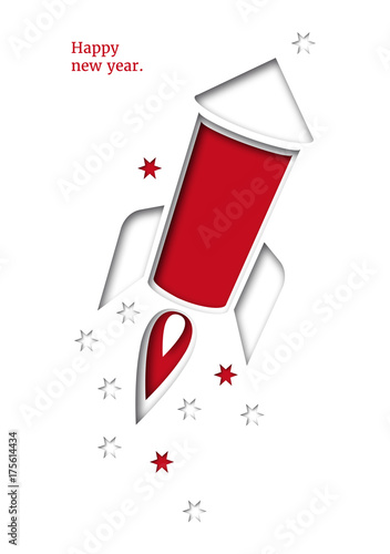 NewYear Rocket White