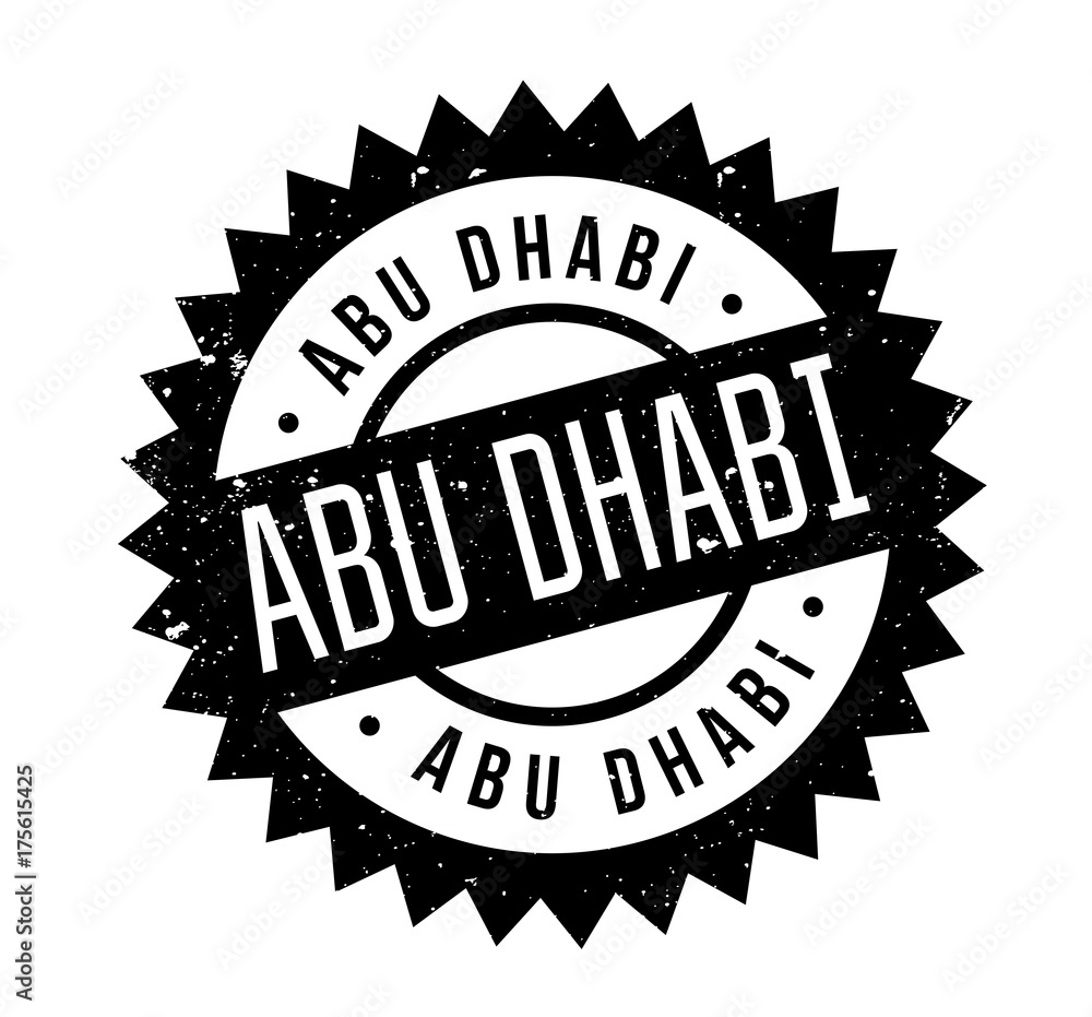 Abu Dhabi rubber stamp. Grunge design with dust scratches. Effects can be easily removed for a clean, crisp look. Color is easily changed. Abu Dhabi rubber stamp. Grunge design with dust scratches. Effects can be easily removed for a clean, crisp look. Color is easily changed.