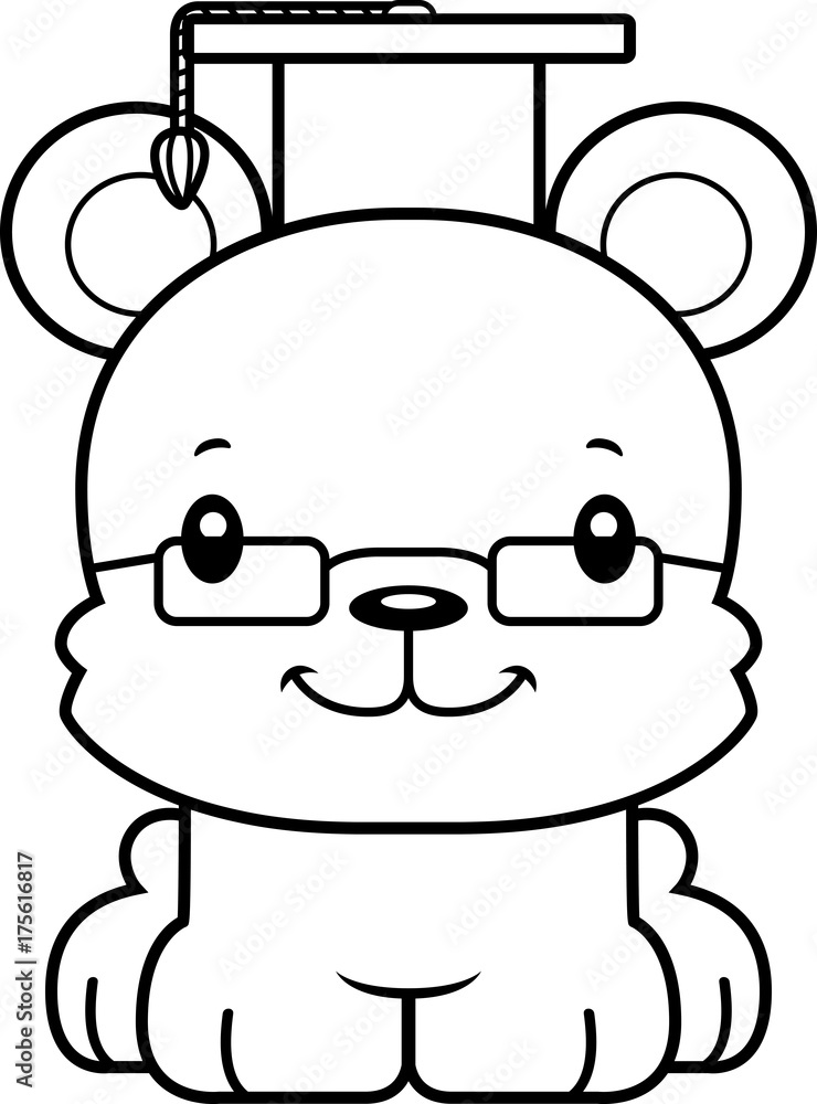 Cartoon Smiling Teacher Bear Cartoon Smiling Teacher Bear