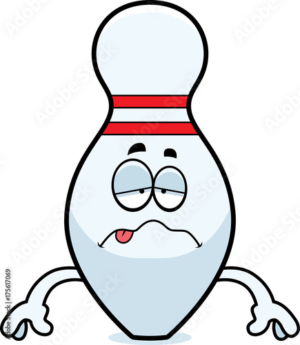 Sick Cartoon Bowling Pin