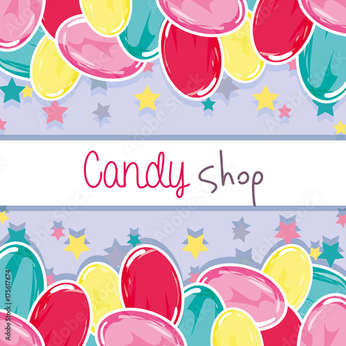 delicious sweet candy background design