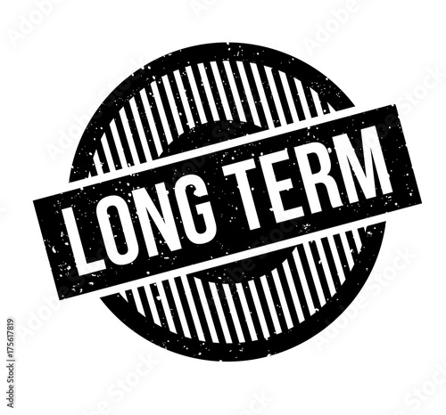Long Term rubber stamp. Grunge design with dust scratches. Effects can be easily removed for a clean, crisp look. Color is easily changed.