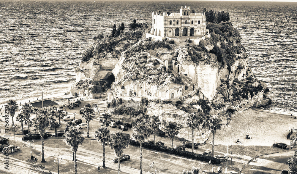 Former 4th century monastery on top of the Sanctuary of Santa Maria Island - Tropea, Calabria, Italy