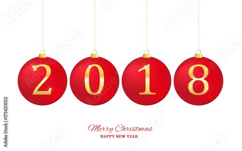 Hängende Weihnachtskugeln 2018