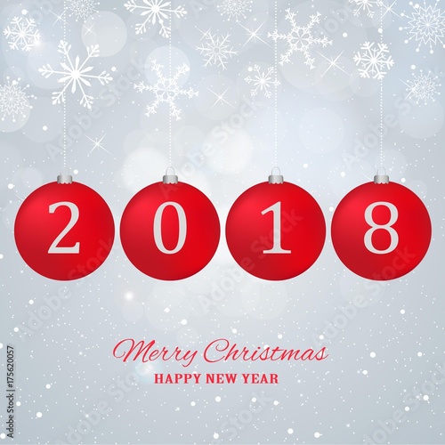 Hängende Weihnachtskugeln 2018