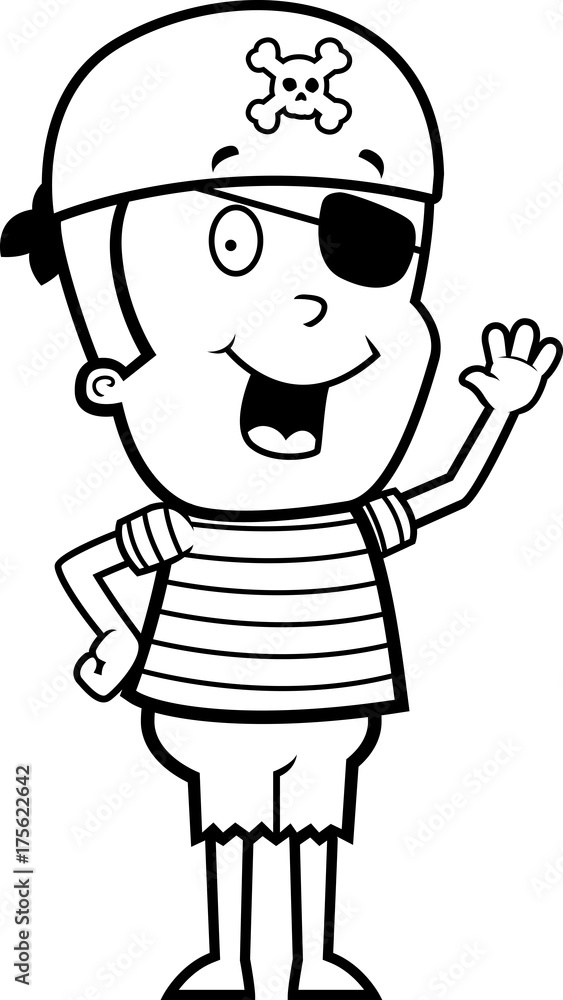 Pirate Waving Pirate Waving