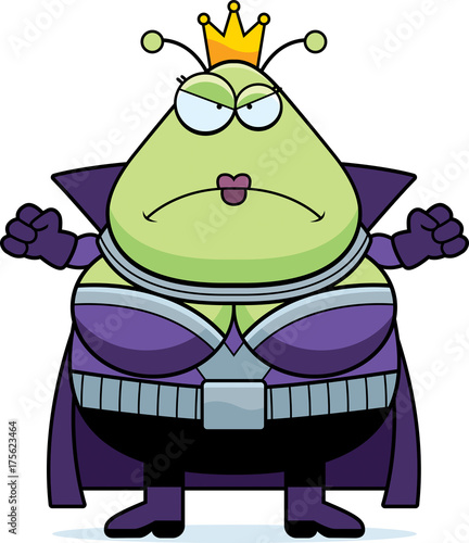 Angry Cartoon Martian Queen