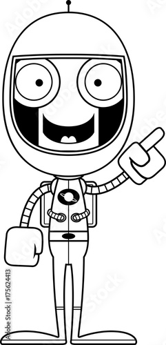 Cartoon Astronaut Robot Idea