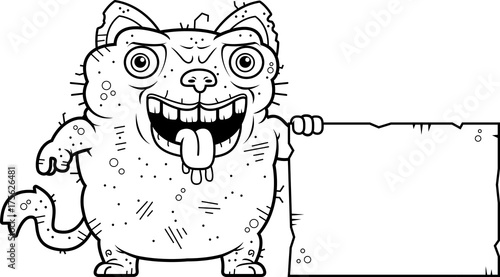 Ugly Cat Sign