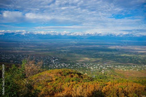 Autumnal landscape of Kakheti region
