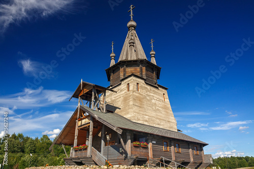 Old Orthodox wooden Church. Russia.