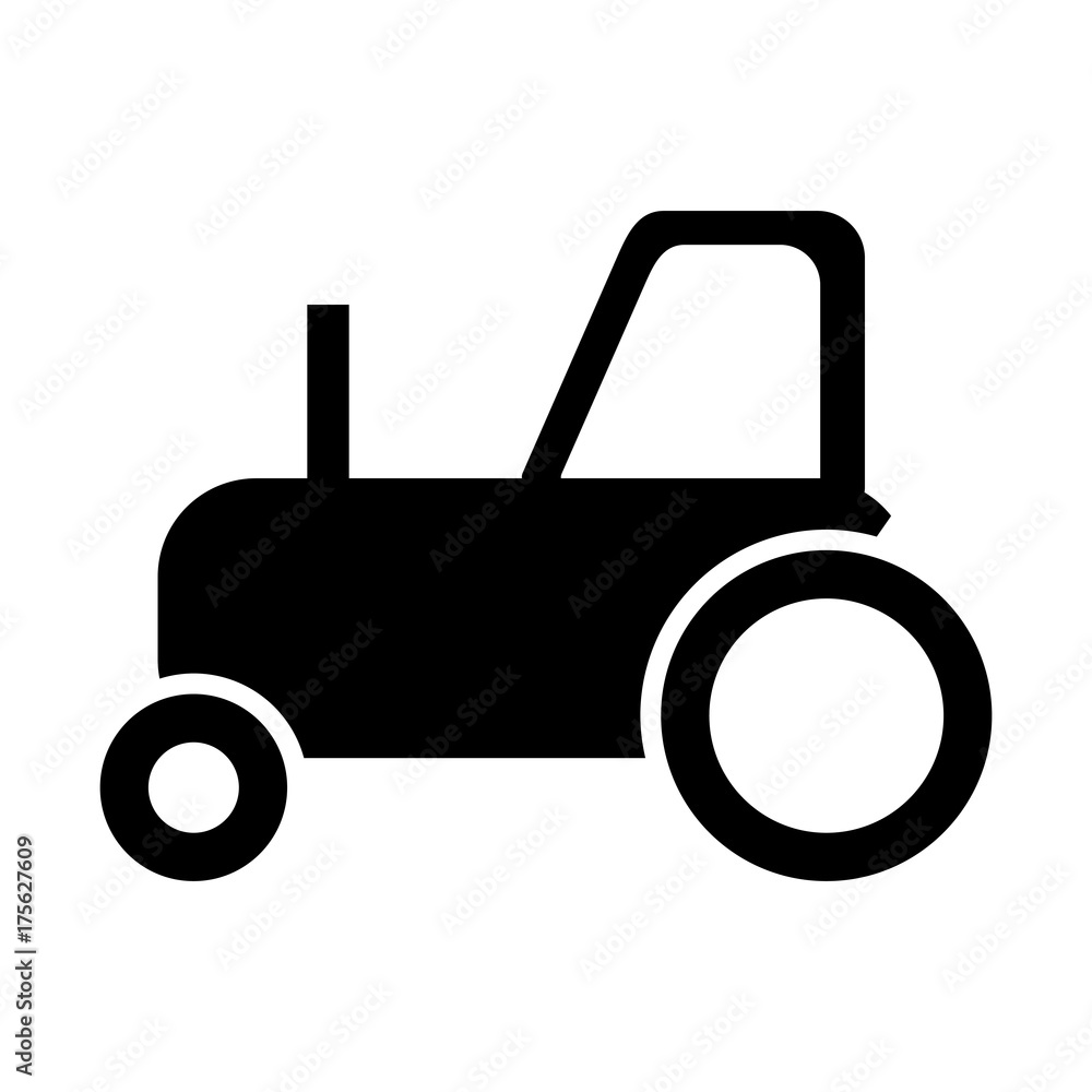 Tractor icon. Vector illustration. Tractor icon. Vector illustration.