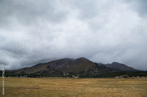 Mountain landscape on a cloudy day. Montenegro