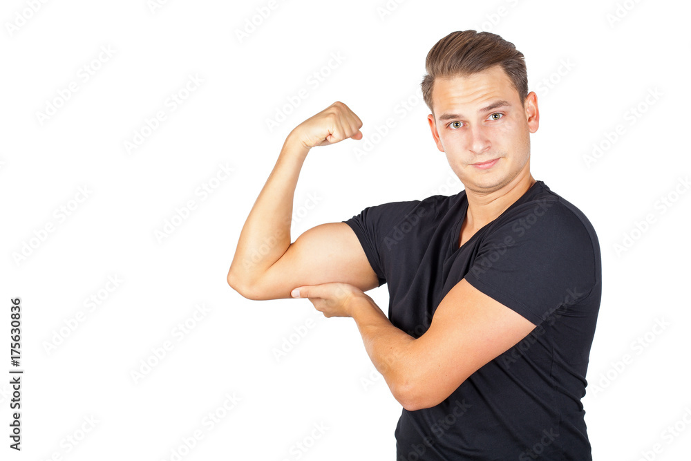 Handsome man biceps Handsome man biceps