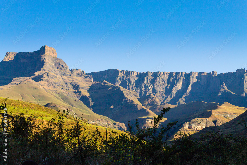 South African landmark, Amphitheatre from Royal Natal National Park