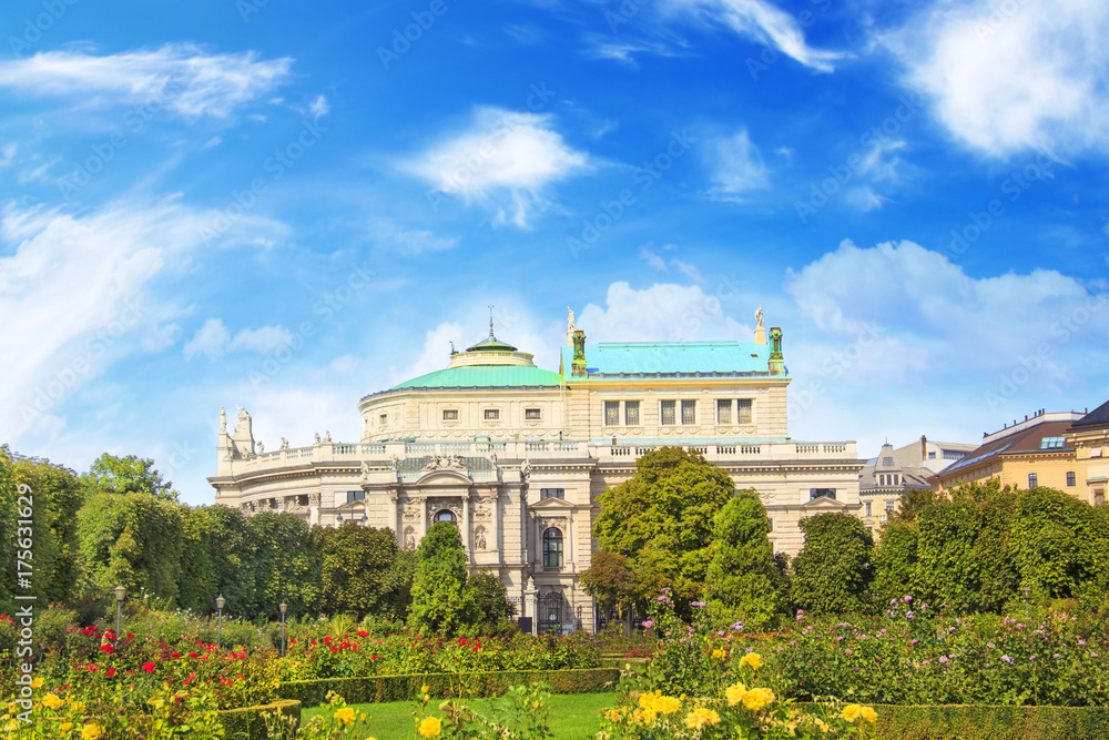 The Vienna State Opera and Burggarten (Imperial Garden) in Vienna, Austria