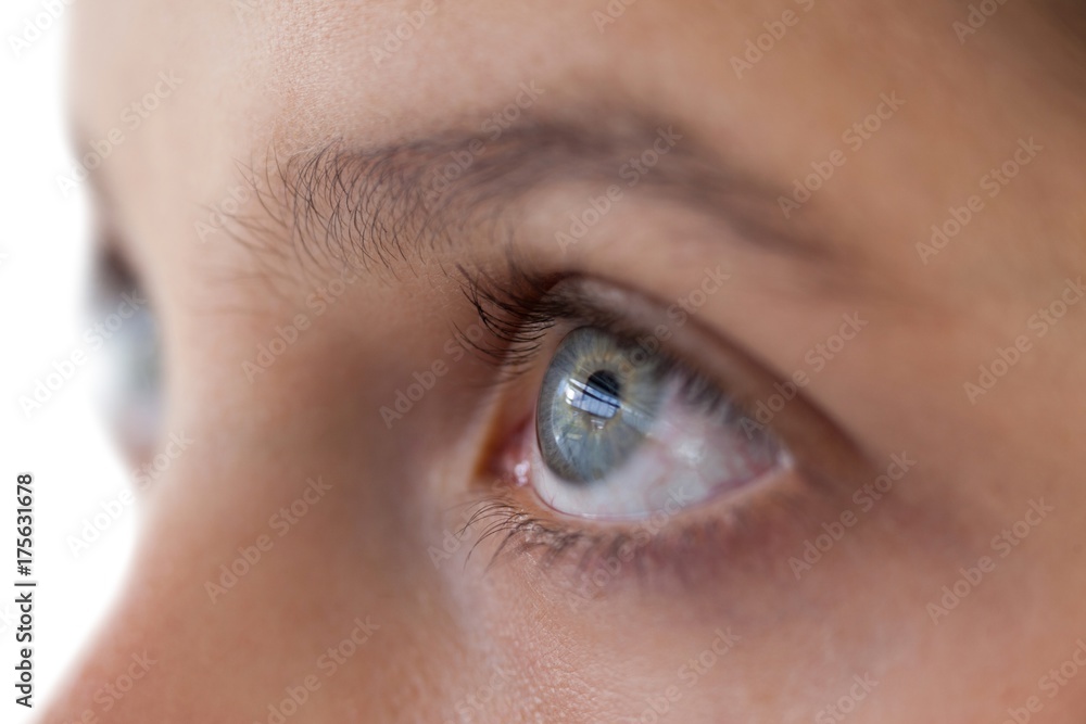 Obraz premium Close up of girl's eyes in profile