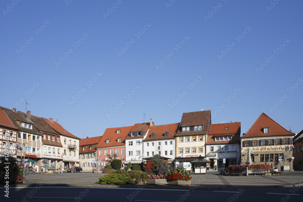 Obraz premium Bad Koenigshofen, Rhoen-Grabfeld, Franconia, Bavaria, Germany, Europe