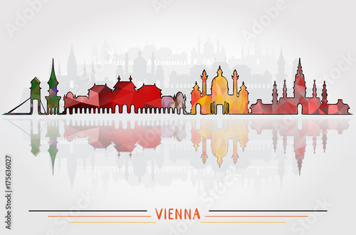 Vector Vienna City background