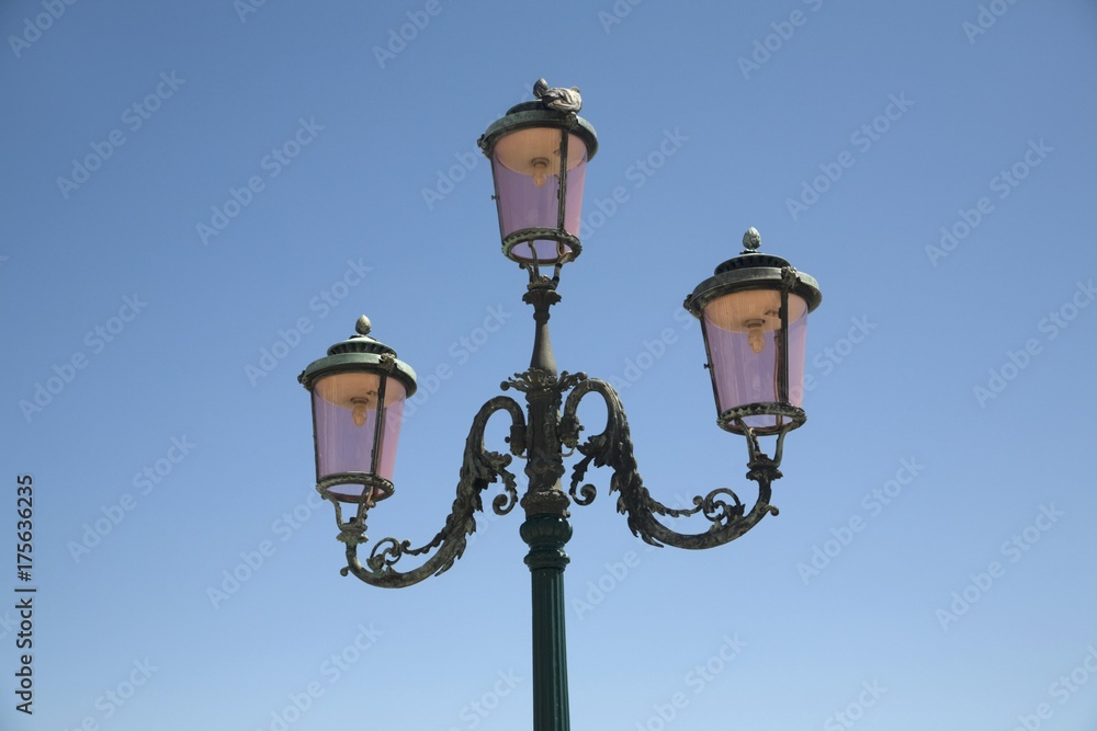 Venetian streetlamp, San Marco, Venice, Veneto, Italy, Europe