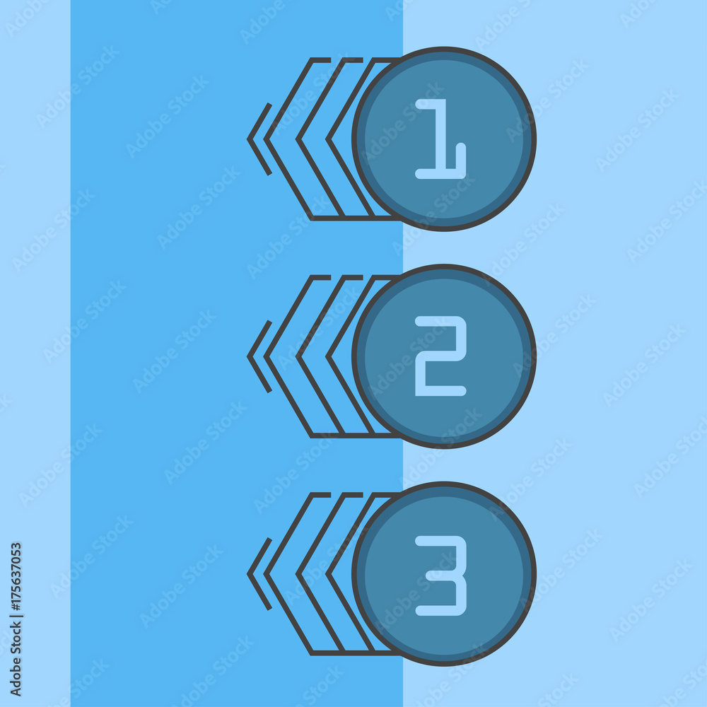 Business concept with 3 options, parts, steps or processes. Business concept with 3 options, parts, steps or processes.