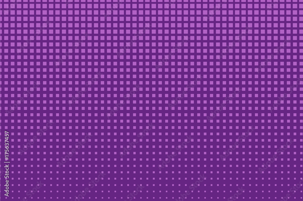 Halftone background. Pop art, comic style. Pattern with small squares. Purple color. Vector illustration Halftone background. Pop art, comic style. Pattern with small squares. Purple color. Vector illustration