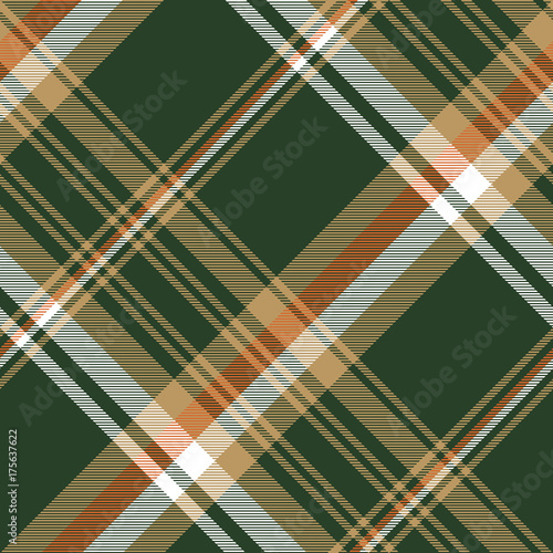 Green tartan check plaid seamless pattern