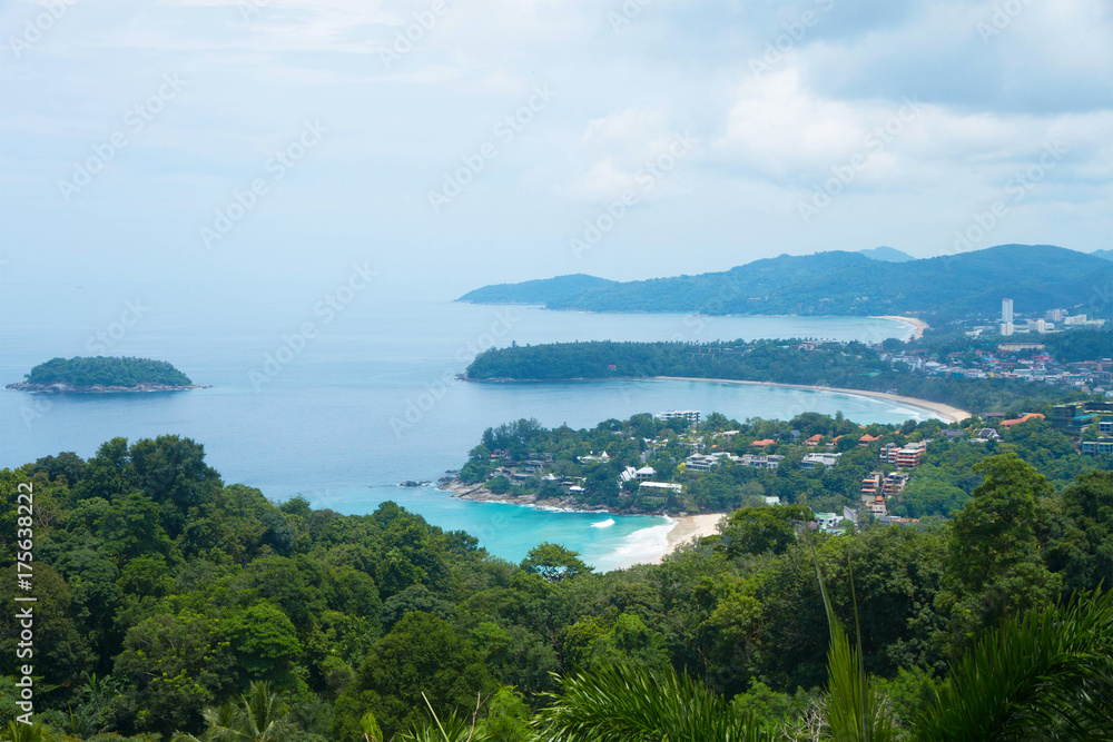 Top view Phuket island