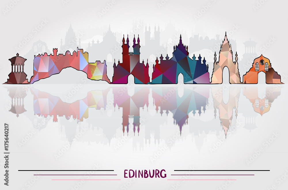 Vector Edinburgh City background