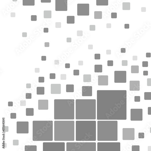 Grey flat mosaic. Abstract background.