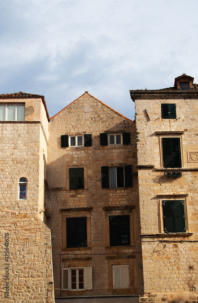 Architecture in the old town of Dubrovnik, Croatia - UNESCO World Heritage site Architecture in the old town of Dubrovnik, Croatia - UNESCO World Heritage site