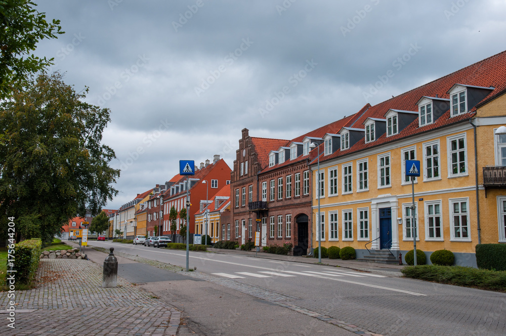 Buildings in Danish town of Soroe