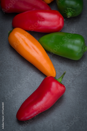 Colorful Peppers and Jalapenos photo