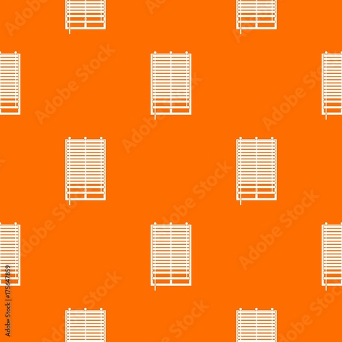 Window with wooden jalousie pattern seamless