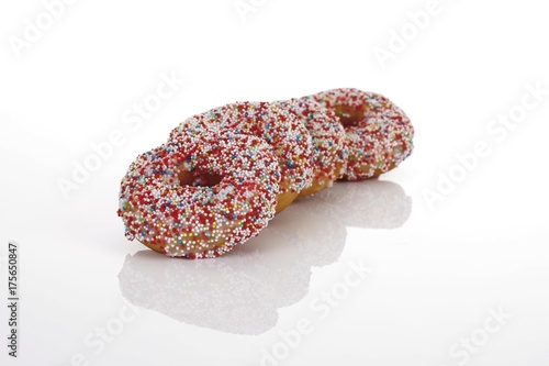 Donuts, doughnuts with sprinkles photo