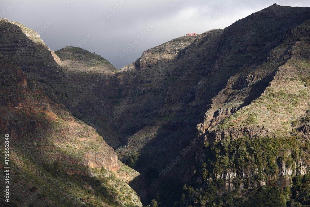 Obraz premium Valle Gran Rey, La Gomera, Canary Islands, Spain, Europe