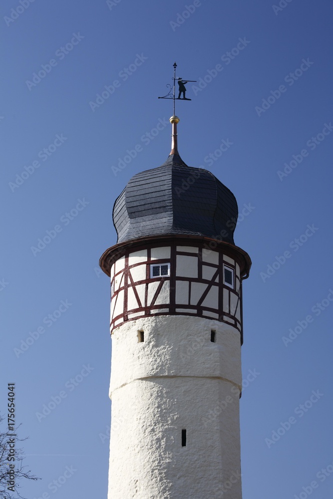 Buergerturm in Mellrichstadt, Rhoen-Grabfeld, Franconia, Bavaria, Germany, Europe Buergerturm in Mellrichstadt, Rhoen-Grabfeld, Franconia, Bavaria, Germany, Europe