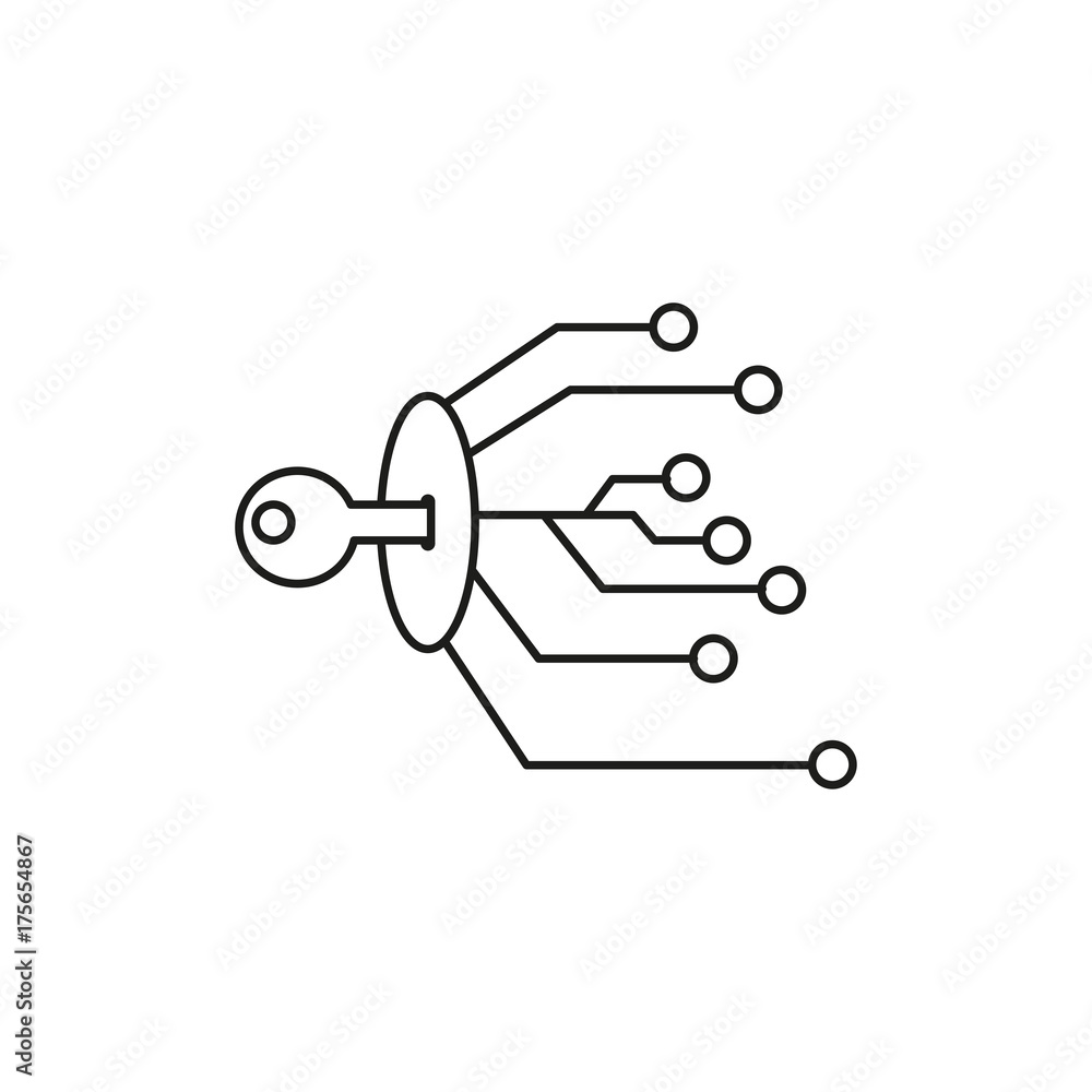 padlock connection icon