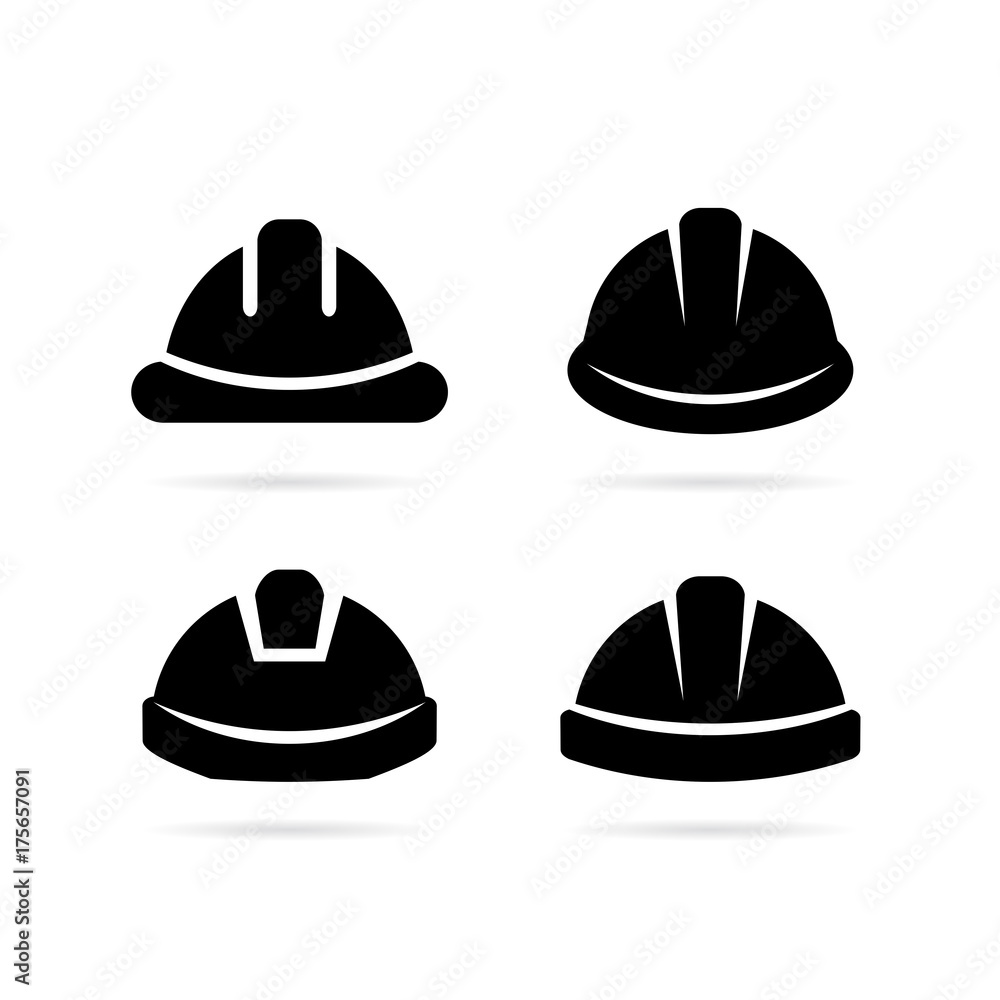 Worker safety hard hat icon Worker safety hard hat icon