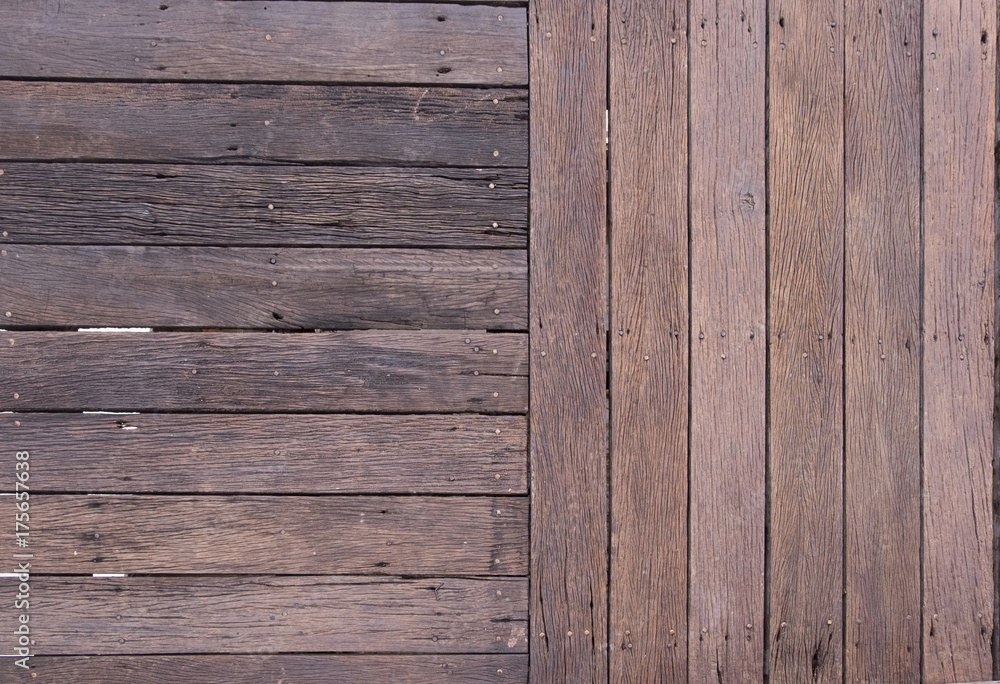 Obraz premium Outdoor wooden floor.