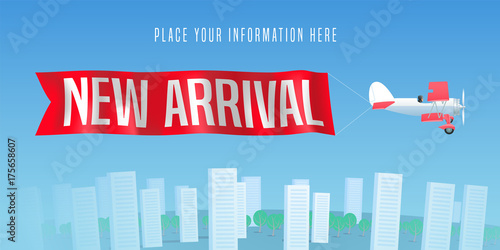 New arrival vector illustration for retail and stores