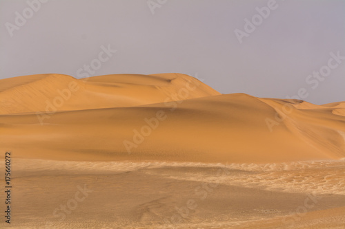 view on the sand dunes near swakopmund and walvis bay  seen in namibia  africa