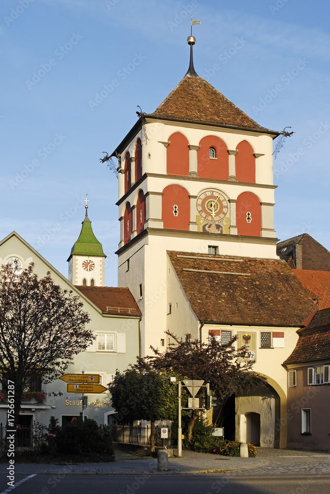 Obraz premium Wangen Baden-Wuerttemberg Germany gate of St Martin